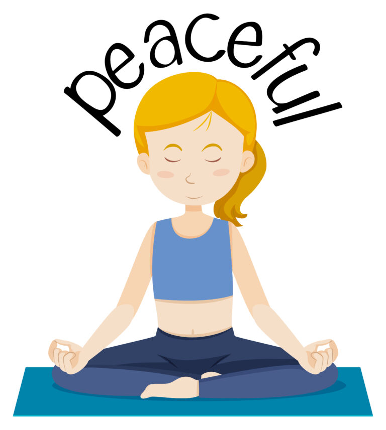 English vocabulary word peaceful