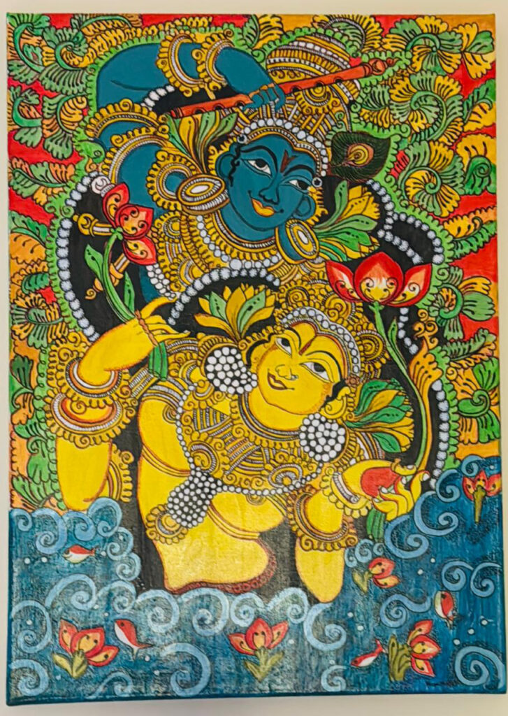 म्यूरल पेंटिंग (केरला), मोनिका मेहरा, मसकट, ओमान